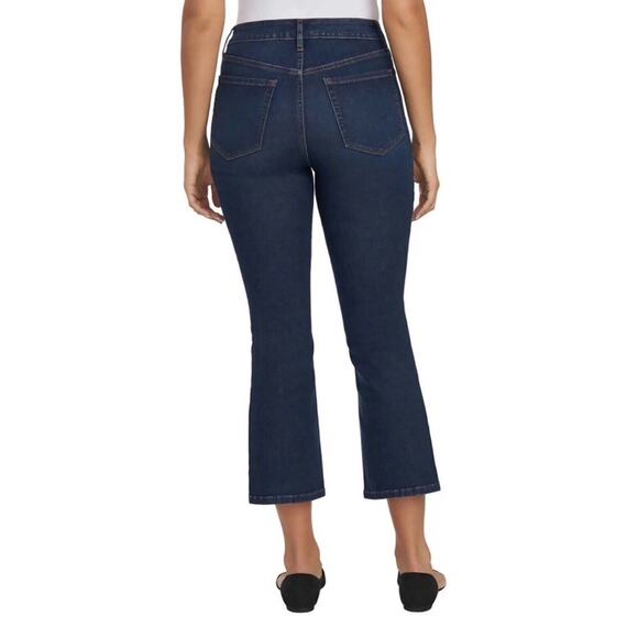 Ralph Lauren Chaps Jeans Women's Size 8/29 Mid Rise Crop Kick ‘Verona’ Dark Wash - Picture 10 of 10